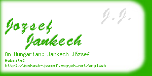 jozsef jankech business card